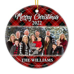 Custom Family Photo Christmas Gifts - Personalized Ornament