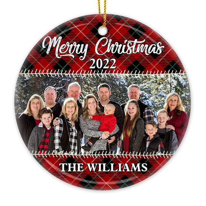 Custom Family Photo Christmas Gifts - Personalized Ornament