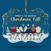 The Greatest Christmas Gift Ever Is Family - Personalized Custom Benelux Shaped Acrylic Christmas Ornament - Gift For Family, Christmas Gift