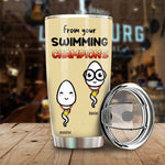 Custom Funny Swimming Champion Gifts for Dad - Personalized Tumbler