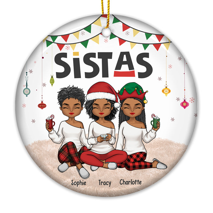Custom Name Christmas Gifts for Sisters - Personalized Ornament