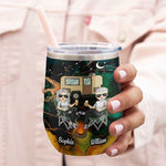 Custom Name Camping Gifts for Couples - Personalized Wine Tumbler