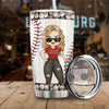 I'm A Proud Mama And My Boy Is On That Field - Gift For Mom, Personalized Tumbler