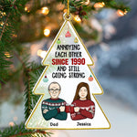 Custom Name Funny Father Daughter Christmas Gifts - Personalized Ornament