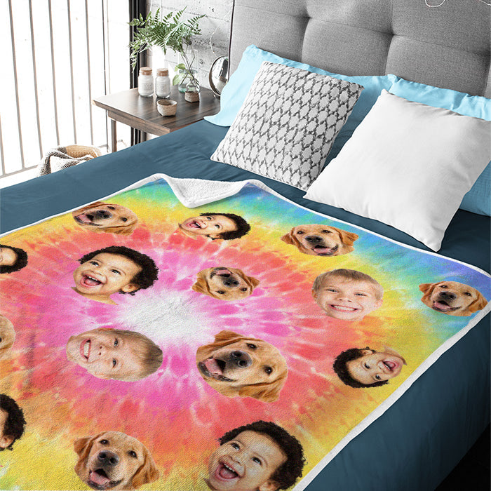 Custom Pet Photo Cat and Dog Gifts for Pet Lovers - Personalized Blanket
