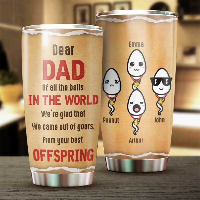 Custom Name Funny Daddy Gifts for Father - Personalized Tumbler