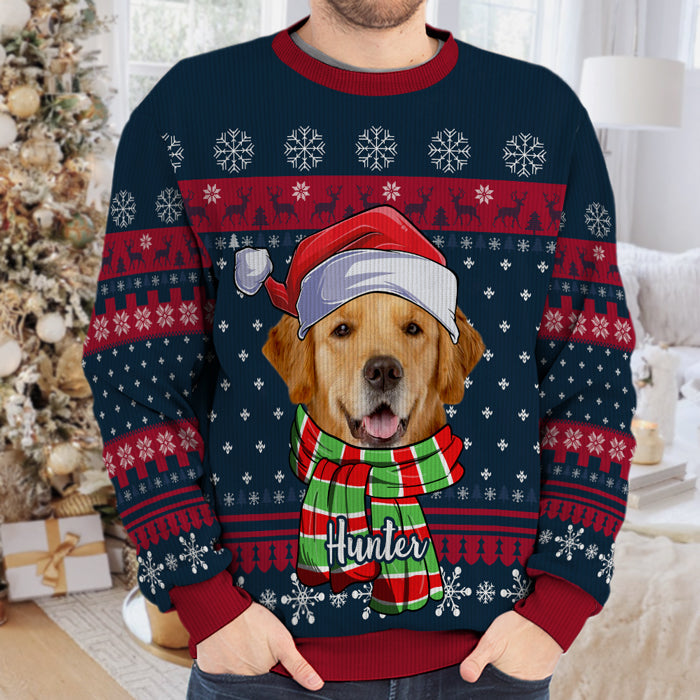 Custom Name Christmas Dog Gifts for Dog Lovers - Personalized Sweatshirt