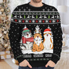 Meow You A Merry Christmas, Human - Personalized Custom Unisex Ugly Christmas Sweatshirt, Wool Sweatshirt, All-Over-Print Sweatshirt - Gift For Cat Lovers, Pet Lovers, Christmas Gift