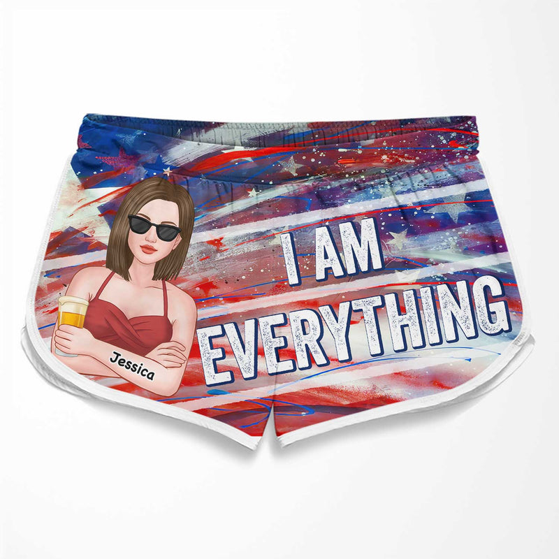 Custom Name Funny Matching Couple Gifts - Personalized Couple Beach Shorts