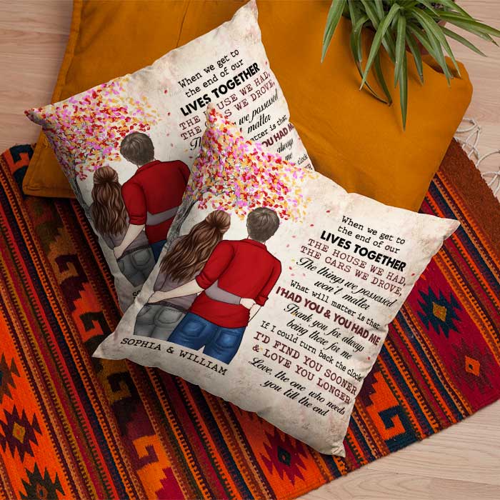 Custom Name Couple Love Gifts - Personalized Pillow