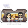 Family Trip Together - Personalized Auto Sunshade - Gift For Couples, Husband Wife