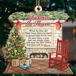 Custom Christmas In Heaven Memorial Gifts - Personalized Ornament