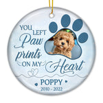 Custom Pet Photo Memorial Gifts for Dog Lovers - Personalized Ornament