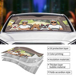 Custom Family Pet Name Car Decor - Personalized Auto Sunshade