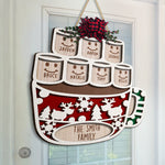 Custom Name Christmas Family Gifts - Personalized Wood Sign