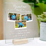 Custom Photo Grandma Gifts - Personalized Acrylic Plaque