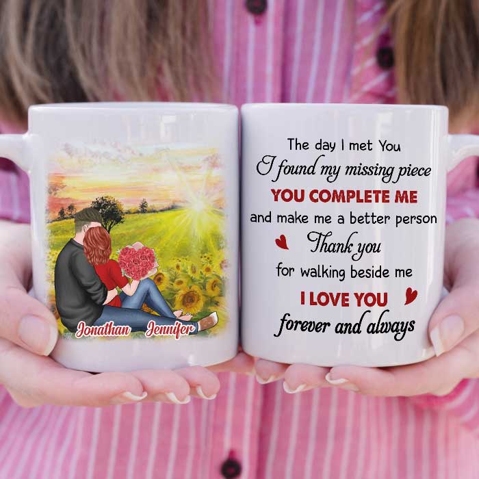 Custom Name Romantic Couple Gifts - Personalized Mugs