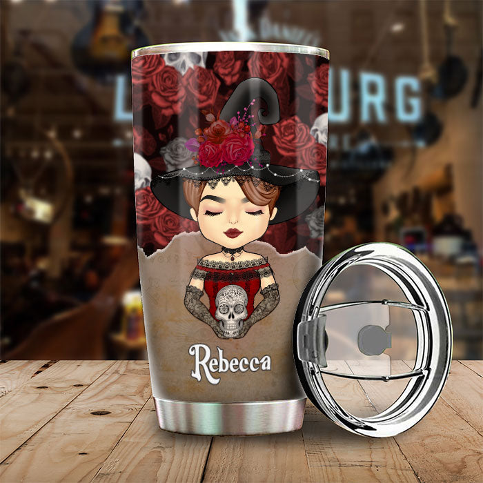 Custom Name Gothic Witch Gifts - Personalized Tumbler