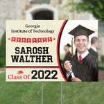 Custom Photo College Graduation Gifts - Personalized Yard Sign