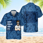 Custom Name Husband Daddy Papa Gifts for Dad - Personalized Hawaiian Shirt