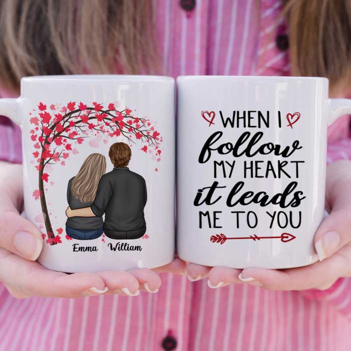 Custom Name Couple Love Gifts - Personalized Mugs