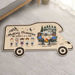 Custom Family Camping Gifts - Personalized Shaped Doormat