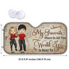 Next To You - Personalized Auto Sunshade - Gift For Couples, Husband Wife