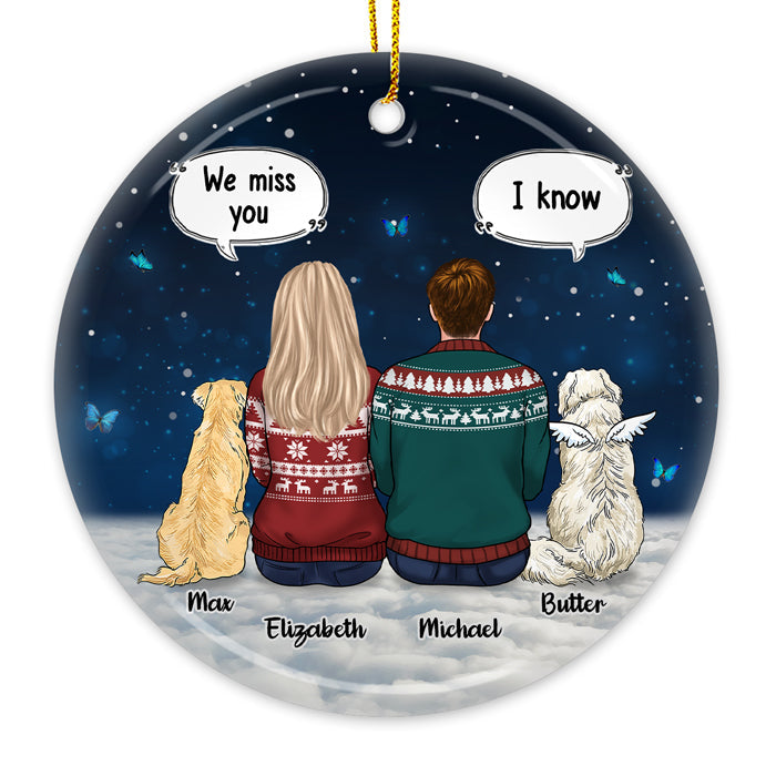 Custom Name Pet Memorial Christmas Gifts - Personalized Ornament