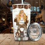 Custom Name Cat Mom Gifts for Women - Personalized Tumbler