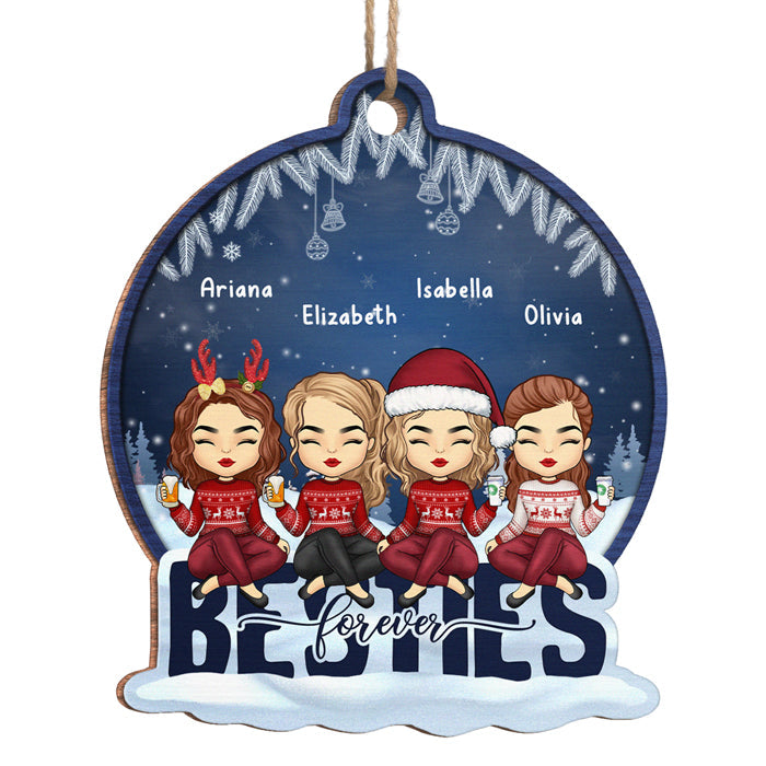 Custom Name Christmas Gifts for Sisters - Personalized Ornament