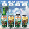 Working Full Time Spoiling My Wife - Personalized Can Cooler - Gift For Couples, Gift For Camping Lovers
