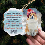 Custom Pet Memorial Photo Christmas Keepsake - Personalized Ornament
