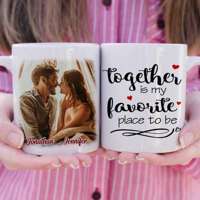 Custom Photo Romantic Couple Gifts - Personalized Mugs