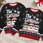 Custom Name Christmas Cat Gifts for Cat Lovers - Personalized Sweatshirt