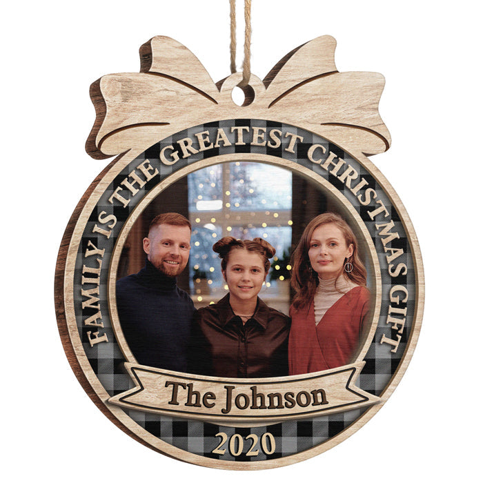 Custom Photo Family Christmas Gifts - Personalized Ornament