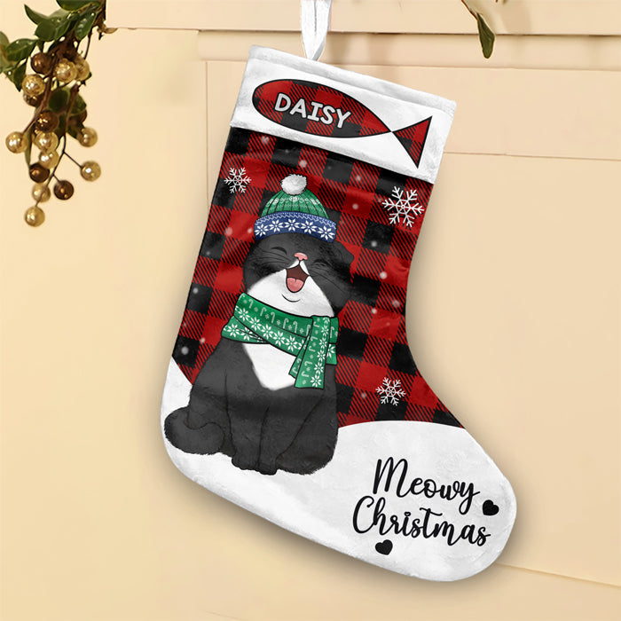 Custom Name Christmas Pet Gifts for Cat and Dog Lovers - Personalized Christmas Stocking