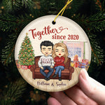 Custom Name Couple Christmas Gifts - Personalized Ornament
