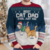 Best Cat Mom, Cat Dad Ever Just Ask - Cat Personalized Custom Ugly Sweatshirt - Unisex Wool Jumper - Christmas Gift For Pet Owners, Pet Lovers