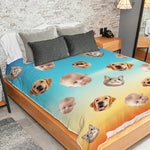 Custom Pet Photo Cat and Dog Gifts for Pet Lovers - Personalized Blanket