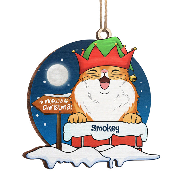 Custom Name Christmas Dog Gifts for Dog Lovers - Personalized Ornament