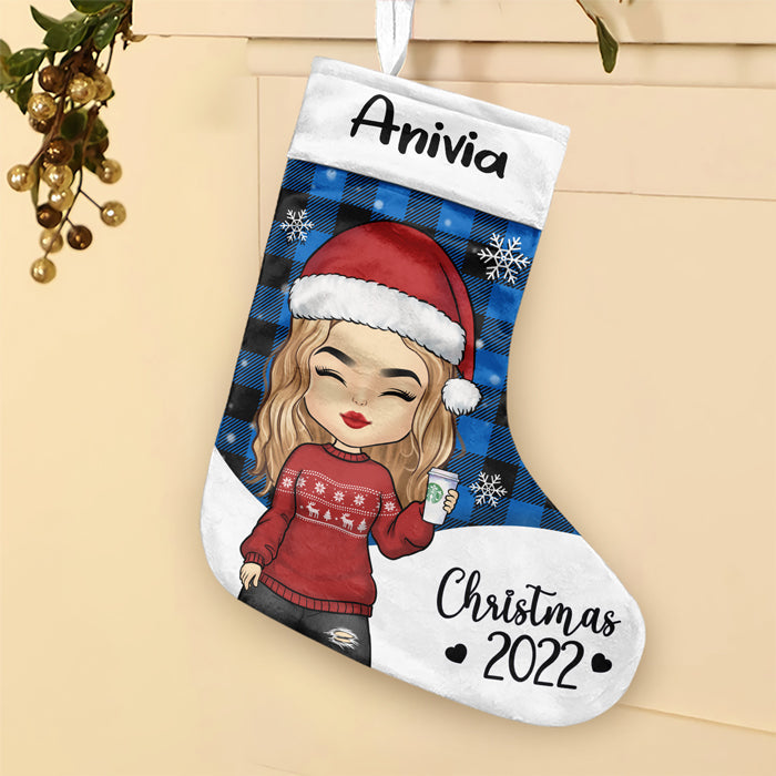 Custom Name Christmas Character Gifts for Kids - Personalized Christmas Stocking