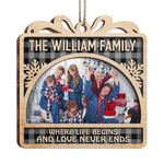 Custom Family Photo Christmas Gifts - Personalized Ornament