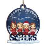 Custom Name Christmas Gifts for Sisters - Personalized Ornament
