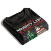 On The Naughty List & Regret Nothing - Cat Personalized Custom Unisex T-shirt, Hoodie, Sweatshirt - Christmas Gift For Pet Owners, Pet Lovers