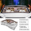Happy Family Road Trip - Personalized Auto Sunshade - Gift For Couples, Husband Wife