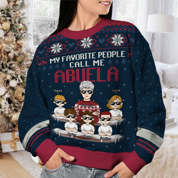 Custom Name Christmas Gifts for Grandpa - Personalized Sweatshirt