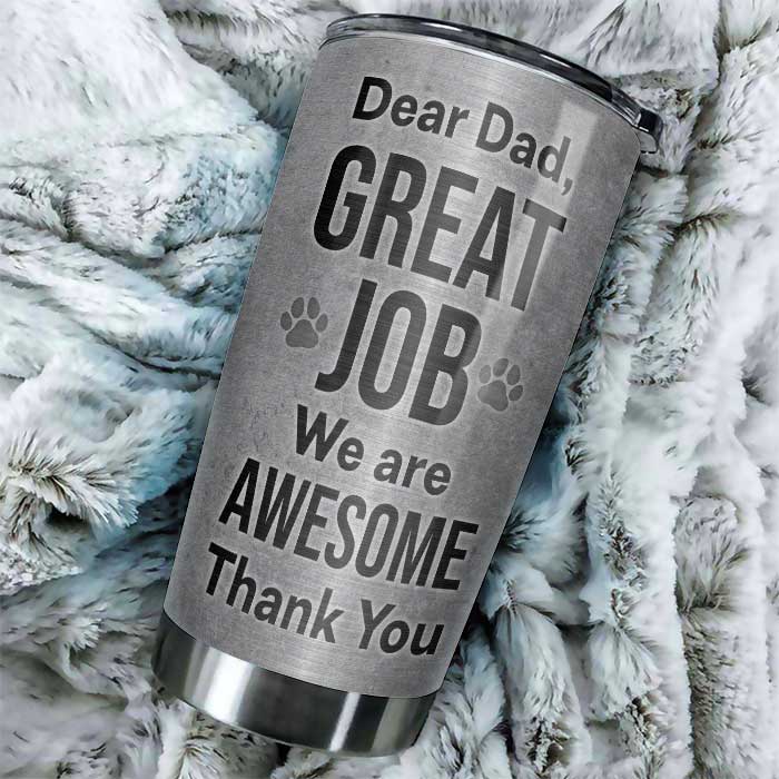 Custom Name Dog Dad Gifts - Personalized Tumbler