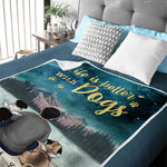 Custom Name Fur Mama Gifts for Dog Lovers - Personalized Blanket