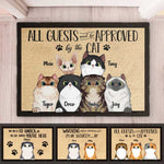 Custom Name Cat Approval Gifts for Cat Lovers - Personalized Doormat