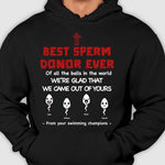 Custom Name Funny Sperm Donor Gifts - Personalized Apparel